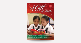 Gift of Faith charity donation Christmas card