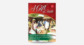 Gift of Faith charity donation Christmas card