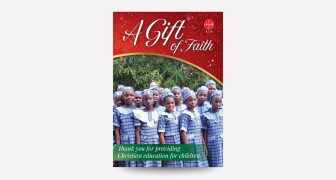 Gift of Faith charity donation Christmas card