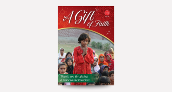 Gift of Faith charity donation Christmas card
