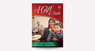 Gift of Faith charity donation Christmas card