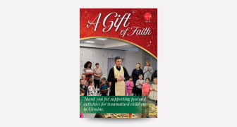 Gift of Faith charity donation Christmas card