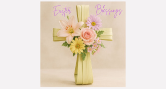 Easter Floral Cross