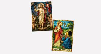 Stained Glass Easter Cards Twin Pack