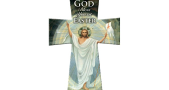 God Bless You at Easter Cross
