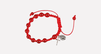 Red Rosary Bracelet