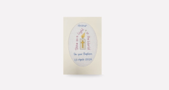 Personalised Baptism Card