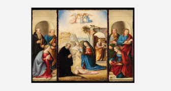 The Nativity with Saints Triptych Christmas Cards