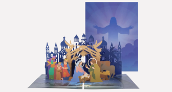 Pop Up Nativity Card