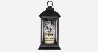 Faith, Hope and Love Lantern
