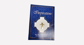 Brass Cross Lapel Pin Badge