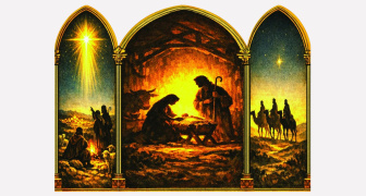 nativity triptch