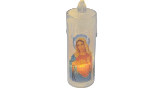 Sacred Heart of Mary LED Candle