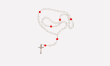 White and Red Ethiopian Rosary
