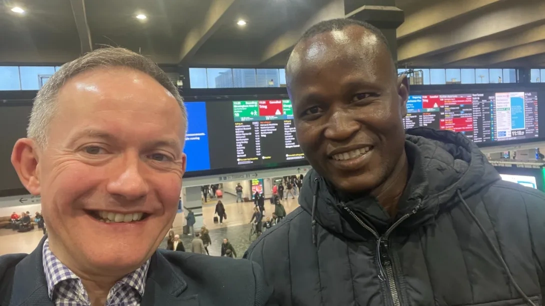 ACN John Pontifex with Catechist Tobias Yahaya