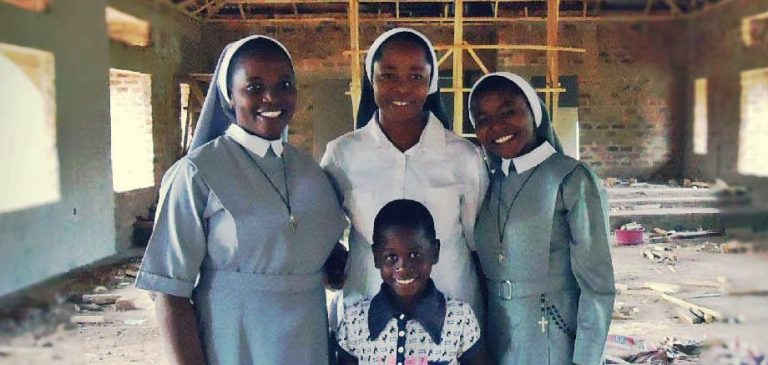 Building a chapel at St Francis' School for the Deaf and the Blind, Vandeikya, run by the Handmaids of the Holy Child Jesus