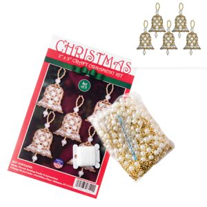 Beaded Bells Christmas Craft Ornament Kit