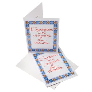 Congratulations on the Anniversary of your Ordination card