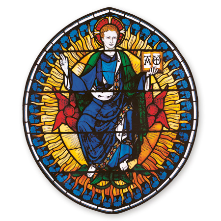 Roundel of Christ Window Transfer