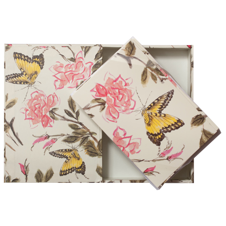 Bishop Han: Notecard Box Butterfly design