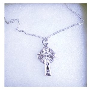 Silver Celtic Cross and Chain