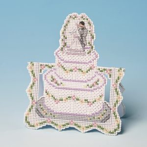 Wedding Cake Cross Stitch Greeting Card