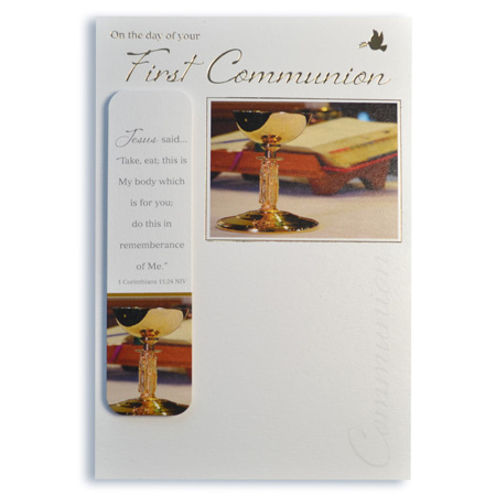 Sacraments card: First Holy Communion