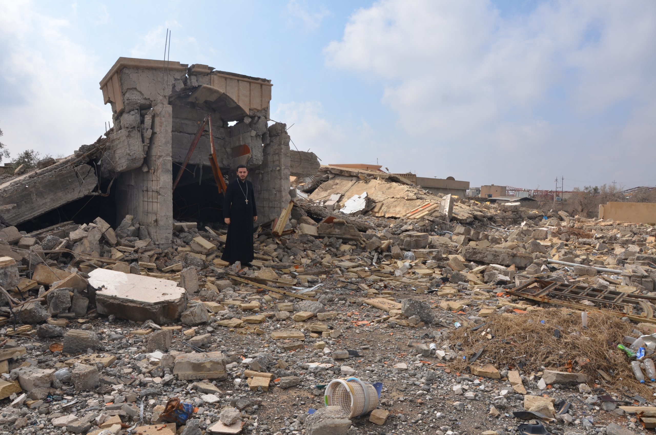 Destruction made by ISIS of the Christian villages (© Aid to the Church in Need)