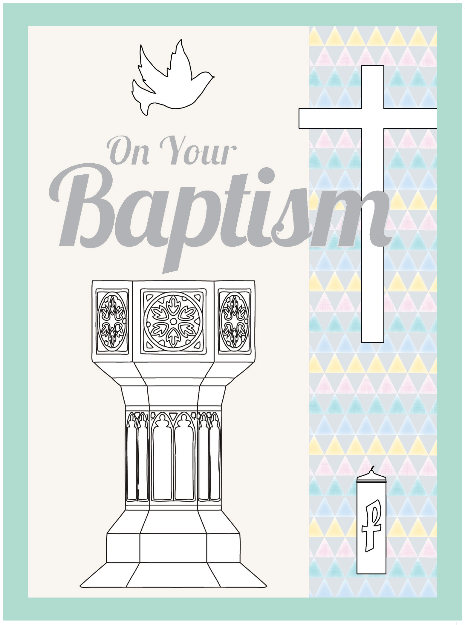 Aid to the Church in Need & Baptism Card