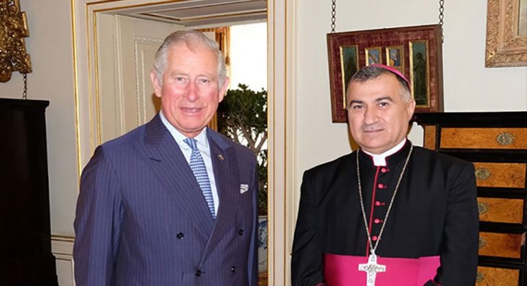 HRH The Prince of Wales with Archbishop Warda ©Clarence House