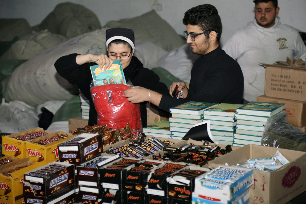 Christmas gifts being prepared for children from Iraq's Nineveh Plains