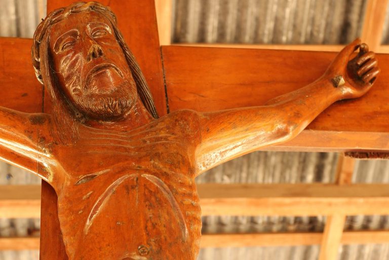 A cross of Jesus Christ in Weetebula diocese, Sumba Island, Indonesia