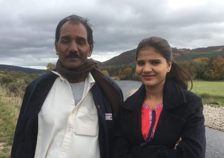 Asia Bibi’s husband, Ashiq Masih and daughter, Eisham Ashiq (© ACN)