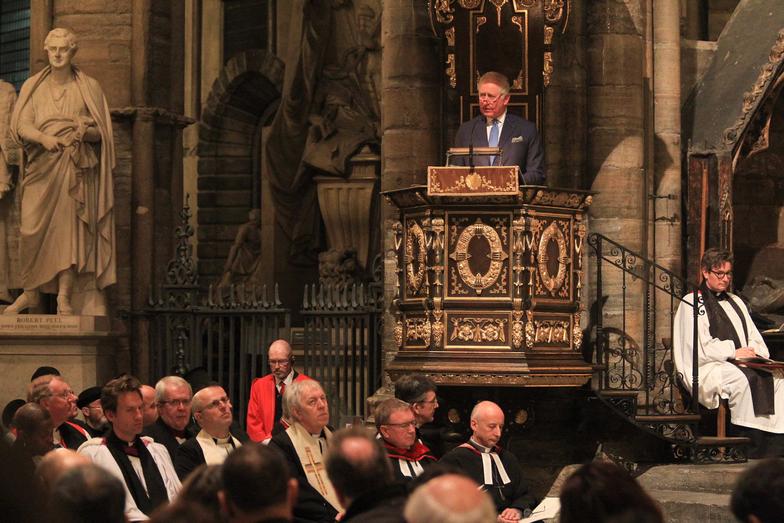 His Royal Highness The Prince of Wales, Prince Charles gives his Testimony ©Andrew Dunsmore/Westminster Abbey