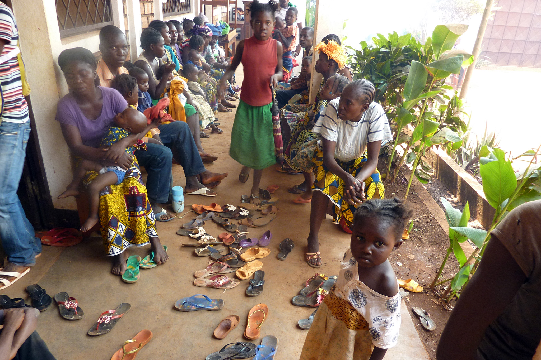 Central African Republic, Bangui: Refugee Camp on the compound of the Carmelite Monastery 