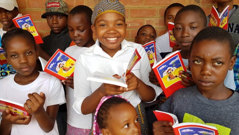 ACN has provided 8,160 copies of the Child's Bible to schools and hospitals in the Archdiocese of Bulawayo, Zimbabwe.