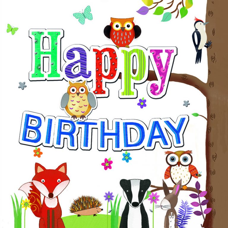 Aid To The Church In Need Birthday Card Forest Animals