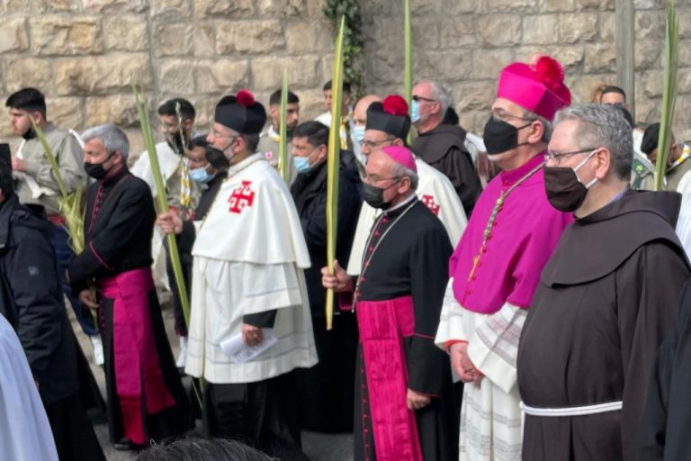 A 2021 Palm Sunday procession in Jerusalem