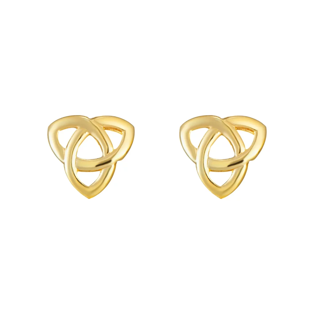 Celtic knot hot sale gold earrings