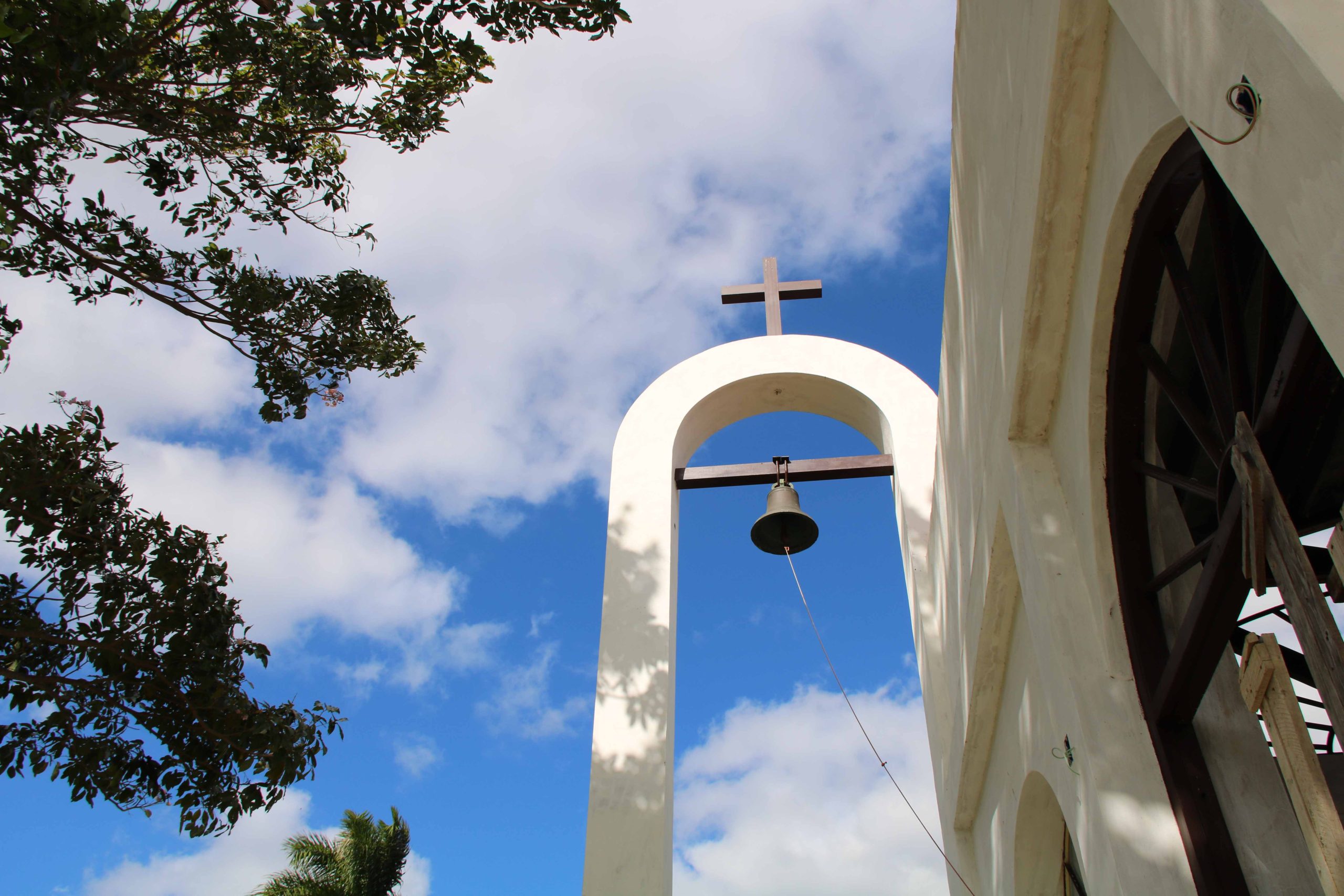 The bell tower of the Church of St John Paul II in Havana.