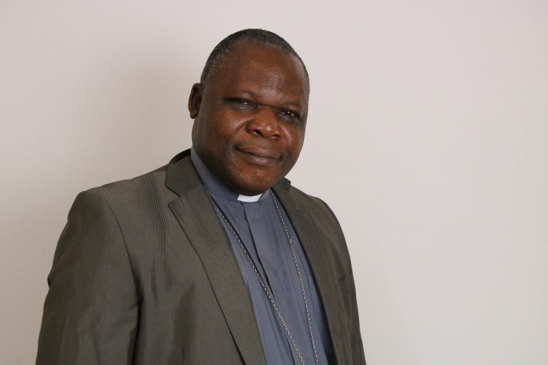 Cardinal Dieudonné Nzapalainga, Archbishop of Bangui Diocese in the Central African Republic.