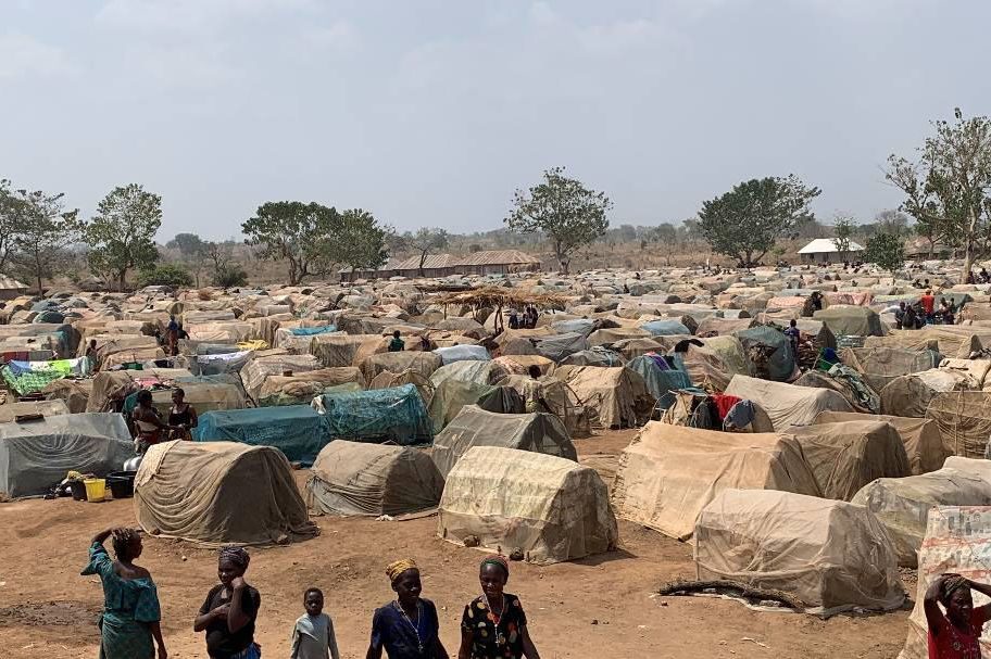 An IDP camp in the Guma area of Benue state where the attack took place on Good Friday.
