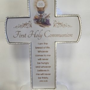 First Communion Silver Plated Cross