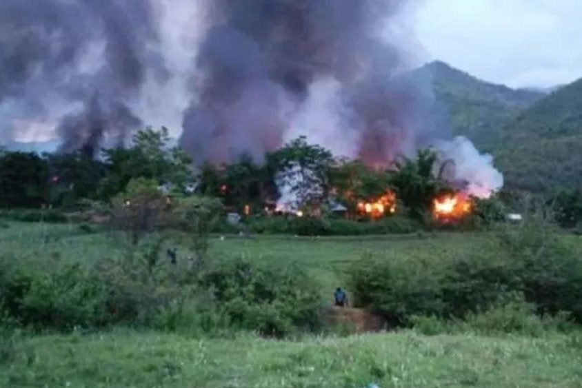 Arson attack on the Catholic-majority village Khopibung, Kangpokpi District. Manipur on 12th June – 44 houses were torched and the church was destroyed.