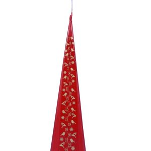 Red Pyramid Advent Candle