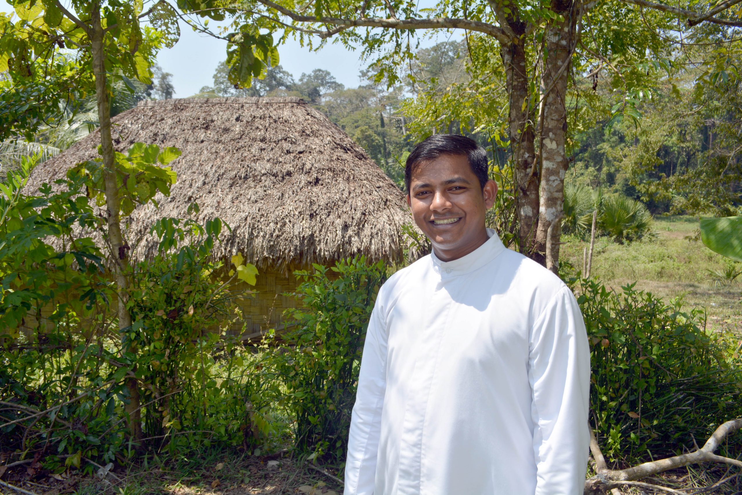 Deacon Santosh Kumar in Kalpahad parish.