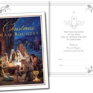 Christmas Mass Bouquet Card