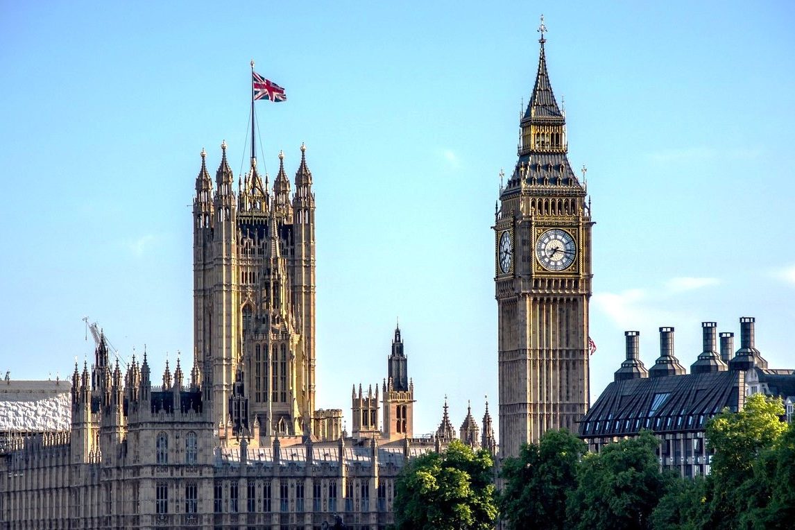 UK Houses of Parliament, Westminster, London.