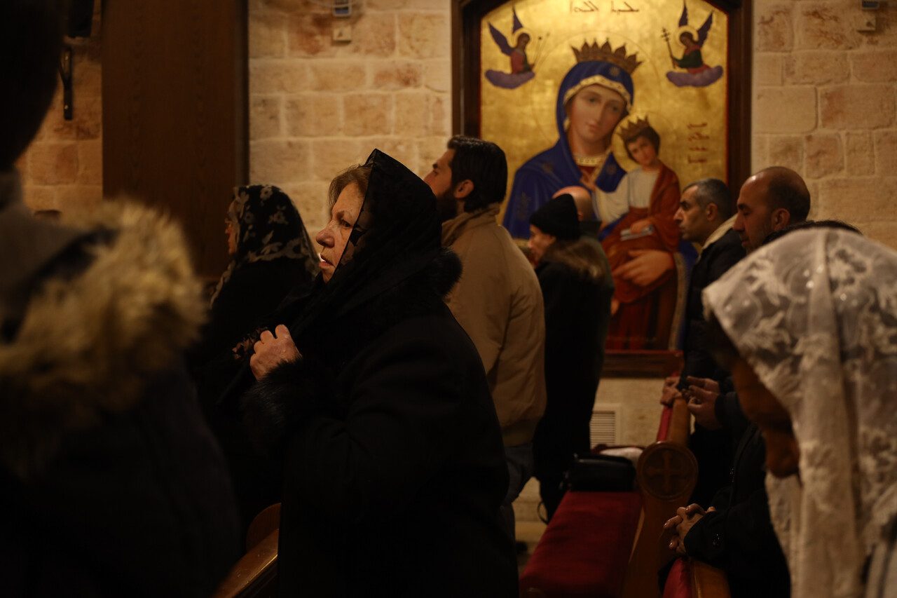 Mass in Aleppo (© Jacob/ACN).