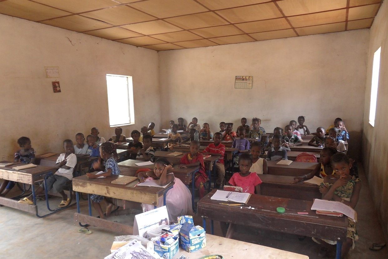 A classroom in Mali.